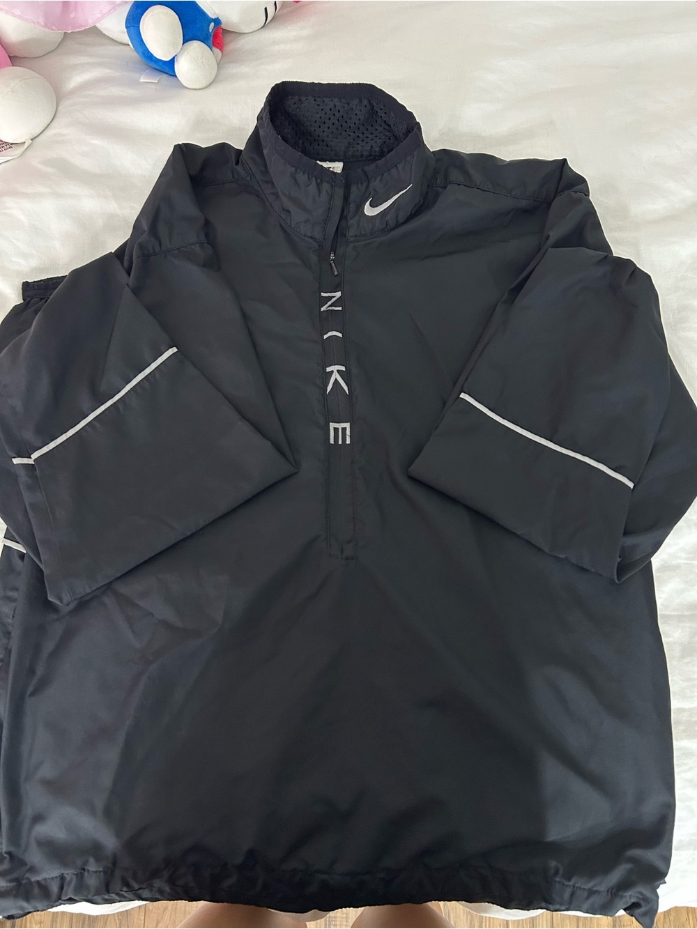 Vintage Nike Black Men's Pullover Windbreaker Jacket